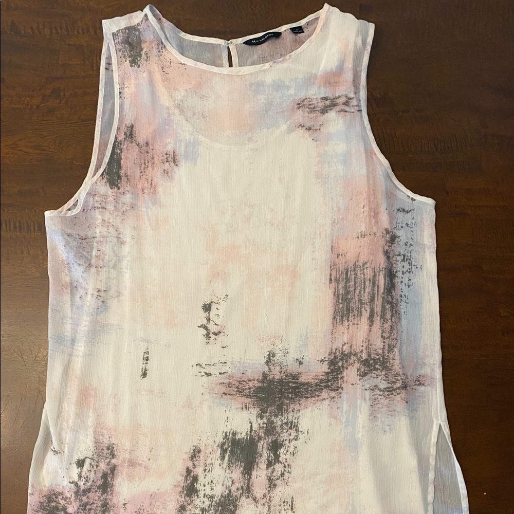 Halston Tunic with attached tank & shell
